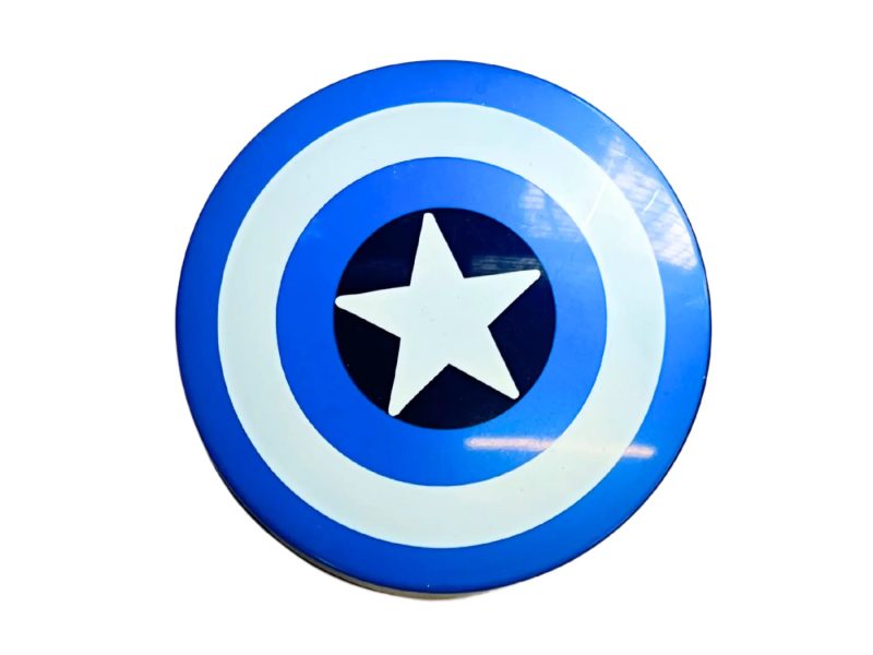 Captain America Pattern Contact Lens Storage Set, Colour: Blue