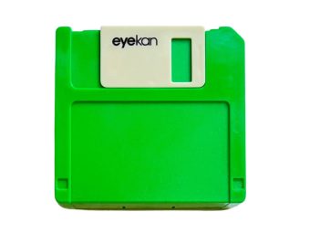 Floppy contact lens storage kit, Colour: green