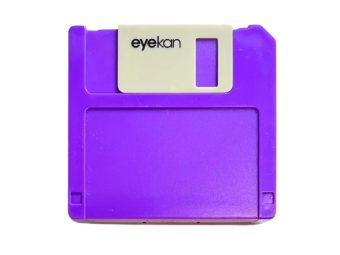 Floppy contact lens storage kit, Colour: purple