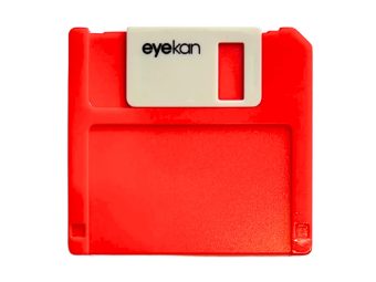 Floppy contact lens storage kit, Colour: red