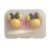 Minnie figure contact lens storage set, Colour: pink base, yellow, grey bow