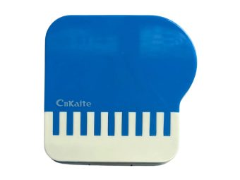 Piano pattern contact lens storage kit, Colour: Blue