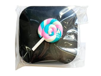 Lollipop figurine contact lens storage set, Colour: Black