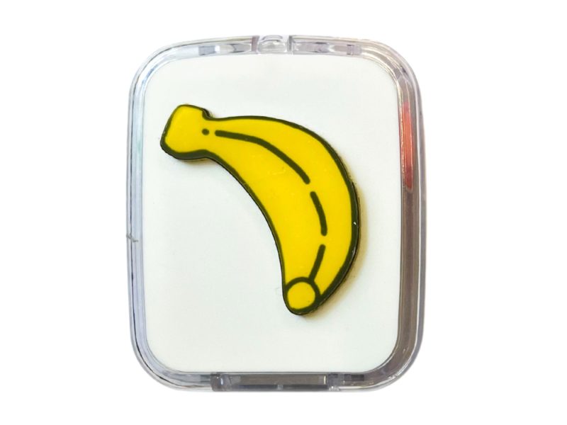 Fruit pattern contact lens storage set, Colour: Banana