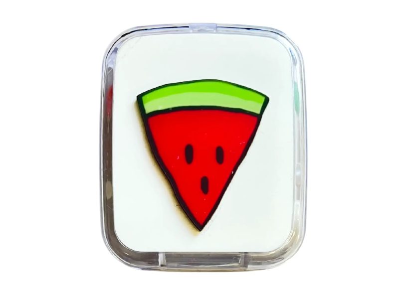 Fruit pattern contact lens storage kit, Colour: Watermelon