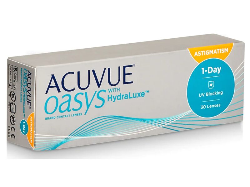 Acuvue Oasys 1-Day For Astigmatism With Hydraluxe (30 leća)