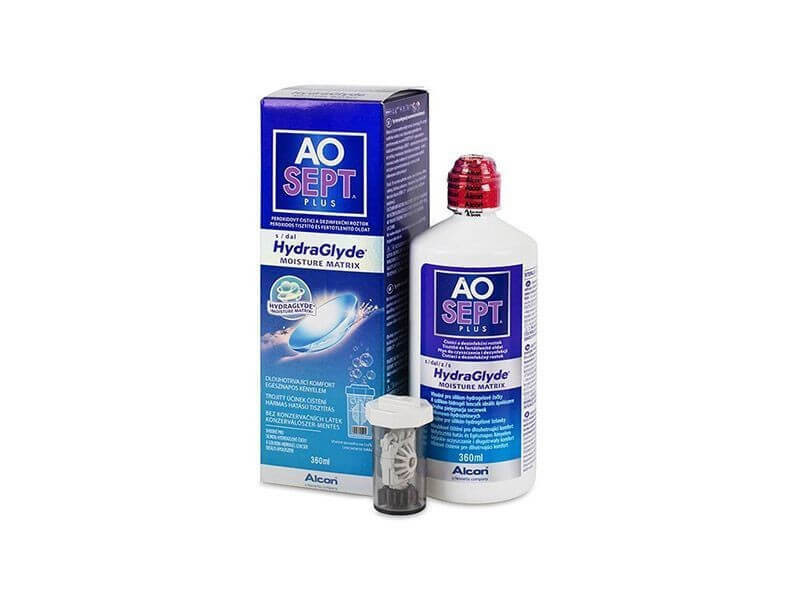 AoSept Plus with HydraGlyde otopina za kontaktne leće (360 ml)