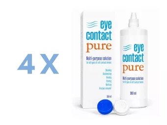 EyeContact PURE otopina za kontaktne leće (4x360 ml)