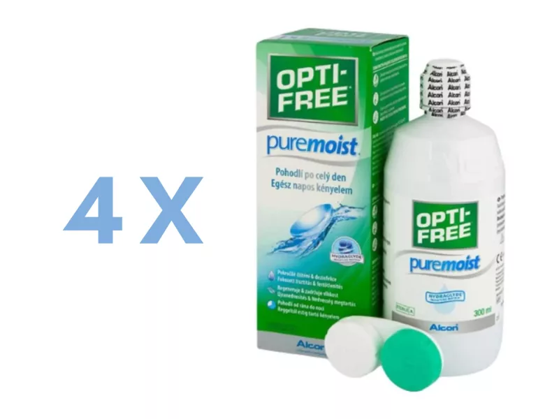 Opti-Free PureMoist otopina za kontaktne leće (4x300 ml)