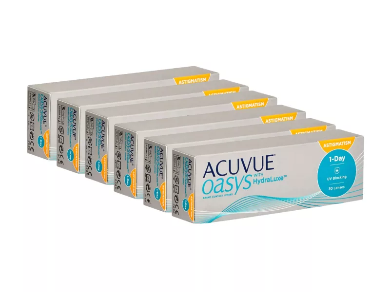 Acuvue Oasys 1-Day For Astigmatism With Hydraluxe (180 leća)
