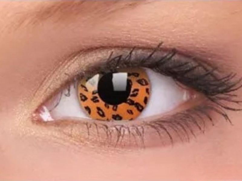 ColourVUE Crazy Yellow Leopard (2 leća)