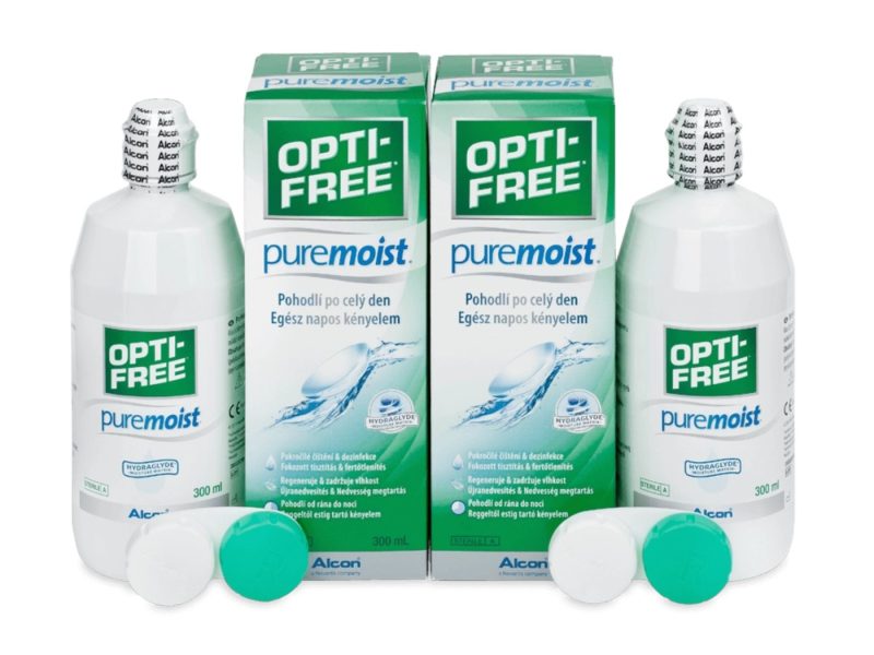 Opti-Free PureMoist otopina za kontaktne leće (2x300 ml)